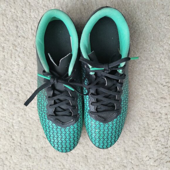 Under Armour Soccer Futbol Cleats Youth Size 5Y Black Green Lace Up 1278846-001 - Picture 6 of 8